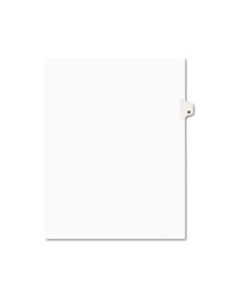 AVE01032 PREPRINTED LEGAL EXHIBIT SIDE TAB INDEX DIVIDERS, AVERY STYLE, 10-TAB, 32, 11 X 8.5, WHITE, 25/PACK