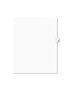 AVE01035 PREPRINTED LEGAL EXHIBIT SIDE TAB INDEX DIVIDERS, AVERY STYLE, 10-TAB, 35, 11 X 8.5, WHITE, 25/PACK