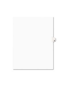 AVE01036 PREPRINTED LEGAL EXHIBIT SIDE TAB INDEX DIVIDERS, AVERY STYLE, 10-TAB, 36, 11 X 8.5, WHITE, 25/PACK