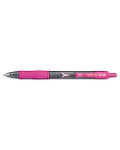 PIL31332 G2 PREMIUM BREAST CANCER AWARENESS RETRACTABLE GEL PEN, 0.7MM, BLACK INK, DOZEN