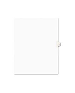 AVE01037 PREPRINTED LEGAL EXHIBIT SIDE TAB INDEX DIVIDERS, AVERY STYLE, 10-TAB, 37, 11 X 8.5, WHITE, 25/PACK
