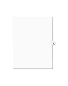 AVE01038 PREPRINTED LEGAL EXHIBIT SIDE TAB INDEX DIVIDERS, AVERY STYLE, 10-TAB, 38, 11 X 8.5, WHITE, 25/PACK