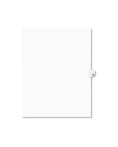AVE01038 PREPRINTED LEGAL EXHIBIT SIDE TAB INDEX DIVIDERS, AVERY STYLE, 10-TAB, 38, 11 X 8.5, WHITE, 25/PACK