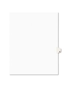 AVE01041 PREPRINTED LEGAL EXHIBIT SIDE TAB INDEX DIVIDERS, AVERY STYLE, 10-TAB, 41, 11 X 8.5, WHITE, 25/PACK