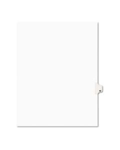 AVE01042 PREPRINTED LEGAL EXHIBIT SIDE TAB INDEX DIVIDERS, AVERY STYLE, 10-TAB, 42, 11 X 8.5, WHITE, 25/PACK