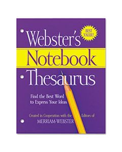 MERFSP0573 NOTEBOOK THESAURUS, THREE-HOLE PUNCHED, PAPERBACK, 80 PAGES