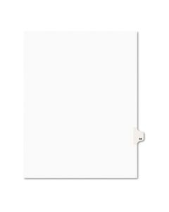 AVE01044 PREPRINTED LEGAL EXHIBIT SIDE TAB INDEX DIVIDERS, AVERY STYLE, 10-TAB, 44, 11 X 8.5, WHITE, 25/PACK