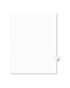 AVE01045 PREPRINTED LEGAL EXHIBIT SIDE TAB INDEX DIVIDERS, AVERY STYLE, 10-TAB, 45, 11 X 8.5, WHITE, 25/PACK