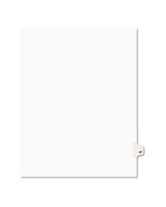 AVE01047 PREPRINTED LEGAL EXHIBIT SIDE TAB INDEX DIVIDERS, AVERY STYLE, 10-TAB, 47, 11 X 8.5, WHITE, 25/PACK