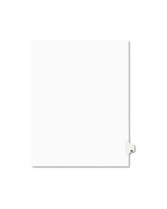 AVE01048 PREPRINTED LEGAL EXHIBIT SIDE TAB INDEX DIVIDERS, AVERY STYLE, 10-TAB, 48, 11 X 8.5, WHITE, 25/PACK