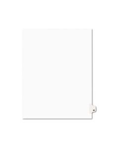 AVE01049 PREPRINTED LEGAL EXHIBIT SIDE TAB INDEX DIVIDERS, AVERY STYLE, 10-TAB, 49, 11 X 8.5, WHITE, 25/PACK
