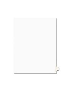 AVE01050 PREPRINTED LEGAL EXHIBIT SIDE TAB INDEX DIVIDERS, AVERY STYLE, 10-TAB, 50, 11 X 8.5, WHITE, 25/PACK