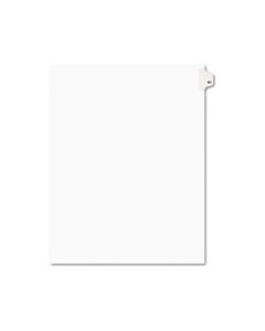 AVE01051 PREPRINTED LEGAL EXHIBIT SIDE TAB INDEX DIVIDERS, AVERY STYLE, 10-TAB, 51, 11 X 8.5, WHITE, 25/PACK