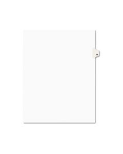 AVE01056 PREPRINTED LEGAL EXHIBIT SIDE TAB INDEX DIVIDERS, AVERY STYLE, 10-TAB, 56, 11 X 8.5, WHITE, 25/PACK
