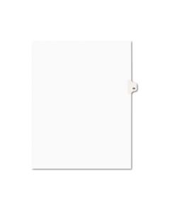 AVE01059 PREPRINTED LEGAL EXHIBIT SIDE TAB INDEX DIVIDERS, AVERY STYLE, 10-TAB, 59, 11 X 8.5, WHITE, 25/PACK