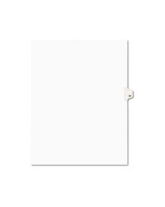 AVE01061 PREPRINTED LEGAL EXHIBIT SIDE TAB INDEX DIVIDERS, AVERY STYLE, 10-TAB, 61, 11 X 8.5, WHITE, 25/PACK