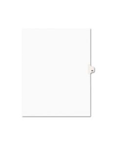 AVE01062 PREPRINTED LEGAL EXHIBIT SIDE TAB INDEX DIVIDERS, AVERY STYLE, 10-TAB, 62, 11 X 8.5, WHITE, 25/PACK
