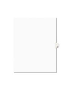 AVE01063 PREPRINTED LEGAL EXHIBIT SIDE TAB INDEX DIVIDERS, AVERY STYLE, 10-TAB, 63, 11 X 8.5, WHITE, 25/PACK