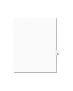 AVE01067 PREPRINTED LEGAL EXHIBIT SIDE TAB INDEX DIVIDERS, AVERY STYLE, 10-TAB, 67, 11 X 8.5, WHITE, 25/PACK