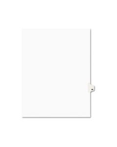 AVE01068 PREPRINTED LEGAL EXHIBIT SIDE TAB INDEX DIVIDERS, AVERY STYLE, 10-TAB, 68, 11 X 8.5, WHITE, 25/PACK
