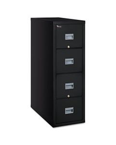 FIR4P2131CBL PATRIOT INSULATED FOUR-DRAWER FIRE FILE, 20.75W X 31.63D X 52.75H, BLACK