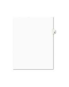 AVE01082 PREPRINTED LEGAL EXHIBIT SIDE TAB INDEX DIVIDERS, AVERY STYLE, 10-TAB, 82, 11 X 8.5, WHITE, 25/PACK