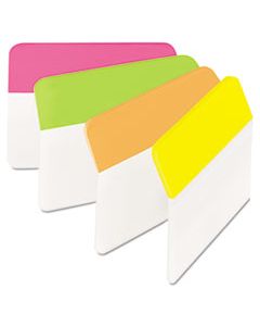 MMM686APLOY 2" ANGLED TABS, 1/5-CUT TABS, ASSORTED BRIGHTS, 2" WIDE, 24/PACK