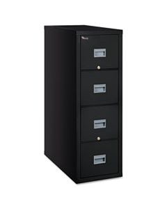 FIR4P1831CBL PATRIOT INSULATED FOUR-DRAWER FIRE FILE, 17.75W X 31.63D X 52.75H, BLACK