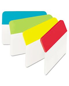 MMM686AALYR 2" ANGLED TABS, 1/5-CUT TABS, ASSORTED COLORS, 2" WIDE, 24/PACK