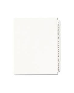 AVE01330 PREPRINTED LEGAL EXHIBIT SIDE TAB INDEX DIVIDERS, AVERY STYLE, 25-TAB, 1 TO 25, 11 X 8.5, WHITE, 1 SET