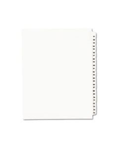 AVE01332 PREPRINTED LEGAL EXHIBIT SIDE TAB INDEX DIVIDERS, AVERY STYLE, 25-TAB, 51 TO 75, 11 X 8.5, WHITE, 1 SET