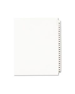 AVE01333 PREPRINTED LEGAL EXHIBIT SIDE TAB INDEX DIVIDERS, AVERY STYLE, 25-TAB, 76 TO 100, 11 X 8.5, WHITE, 1 SET