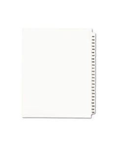 AVE01334 PREPRINTED LEGAL EXHIBIT SIDE TAB INDEX DIVIDERS, AVERY STYLE, 25-TAB, 101 TO 125, 11 X 8.5, WHITE, 1 SET