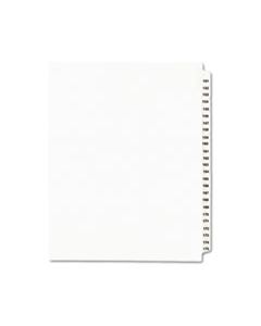 AVE01336 PREPRINTED LEGAL EXHIBIT SIDE TAB INDEX DIVIDERS, AVERY STYLE, 25-TAB, 151 TO 175, 11 X 8.5, WHITE, 1 SET