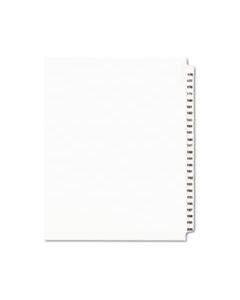 AVE01337 PREPRINTED LEGAL EXHIBIT SIDE TAB INDEX DIVIDERS, AVERY STYLE, 25-TAB, 176 TO 200, 11 X 8.5, WHITE, 1 SET