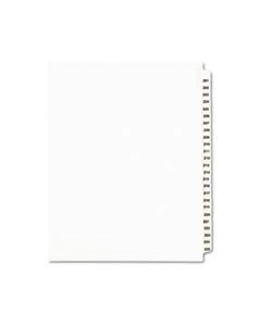 AVE01338 PREPRINTED LEGAL EXHIBIT SIDE TAB INDEX DIVIDERS, AVERY STYLE, 25-TAB, 201 TO 225, 11 X 8.5, WHITE, 1 SET
