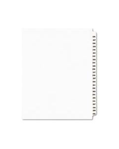 AVE01339 PREPRINTED LEGAL EXHIBIT SIDE TAB INDEX DIVIDERS, AVERY STYLE, 25-TAB, 226 TO 250, 11 X 8.5, WHITE, 1 SET