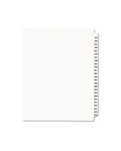 AVE01340 PREPRINTED LEGAL EXHIBIT SIDE TAB INDEX DIVIDERS, AVERY STYLE, 25-TAB, 251 TO 275, 11 X 8.5, WHITE, 1 SET