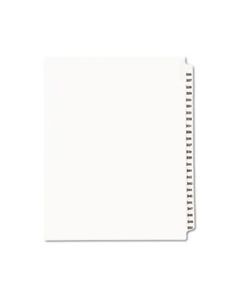 AVE01343 PREPRINTED LEGAL EXHIBIT SIDE TAB INDEX DIVIDERS, AVERY STYLE, 25-TAB, 326 TO 350, 11 X 8.5, WHITE, 1 SET