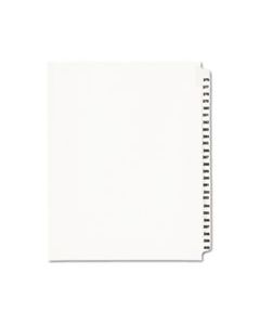 AVE01345 PREPRINTED LEGAL EXHIBIT SIDE TAB INDEX DIVIDERS, AVERY STYLE, 25-TAB, 376 TO 400, 11 X 8.5, WHITE, 1 SET