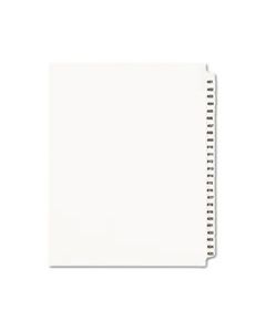 AVE01346 PREPRINTED LEGAL EXHIBIT SIDE TAB INDEX DIVIDERS, AVERY STYLE, 25-TAB, 401 TO 425, 11 X 8.5, WHITE, 1 SET