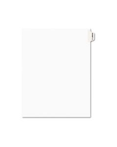 AVE01371 AVERY-STYLE PREPRINTED LEGAL SIDE TAB DIVIDER, EXHIBIT A, LETTER, WHITE, 25/PACK