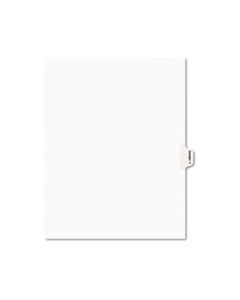 AVE01376 AVERY-STYLE PREPRINTED LEGAL SIDE TAB DIVIDER, EXHIBIT F, LETTER, WHITE, 25/PACK