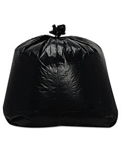 TRNML4347X LOW-DENSITY CAN LINERS, 56 GAL, 1.6 MIL, 23" X 47", BLACK, 100/CARTON