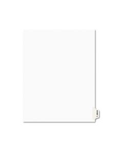 AVE01380 AVERY-STYLE PREPRINTED LEGAL SIDE TAB DIVIDER, EXHIBIT J, LETTER, WHITE, 25/PACK