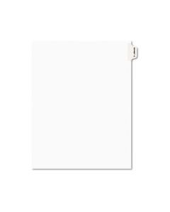 AVE01381 AVERY-STYLE PREPRINTED LEGAL SIDE TAB DIVIDER, EXHIBIT K, LETTER, WHITE, 25/PACK