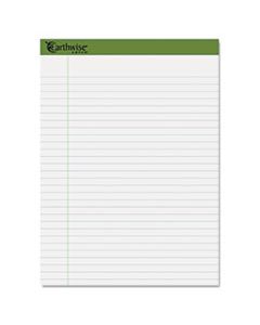 TOP40102 EARTHWISE BY OXFORD RECYCLED PAD, LEGAL RULE, 8.5 X 11.75, WHITE, 40 SHEETS, 4/PACK