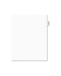 AVE01392 AVERY-STYLE PREPRINTED LEGAL SIDE TAB DIVIDER, EXHIBIT V, LETTER, WHITE, 25/PACK