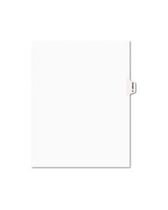 AVE01394 AVERY-STYLE PREPRINTED LEGAL SIDE TAB DIVIDER, EXHIBIT X, LETTER, WHITE, 25/PACK