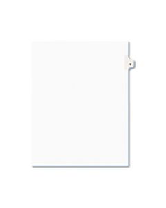 AVE01404 PREPRINTED LEGAL EXHIBIT SIDE TAB INDEX DIVIDERS, AVERY STYLE, 26-TAB, D, 11 X 8.5, WHITE, 25/PACK